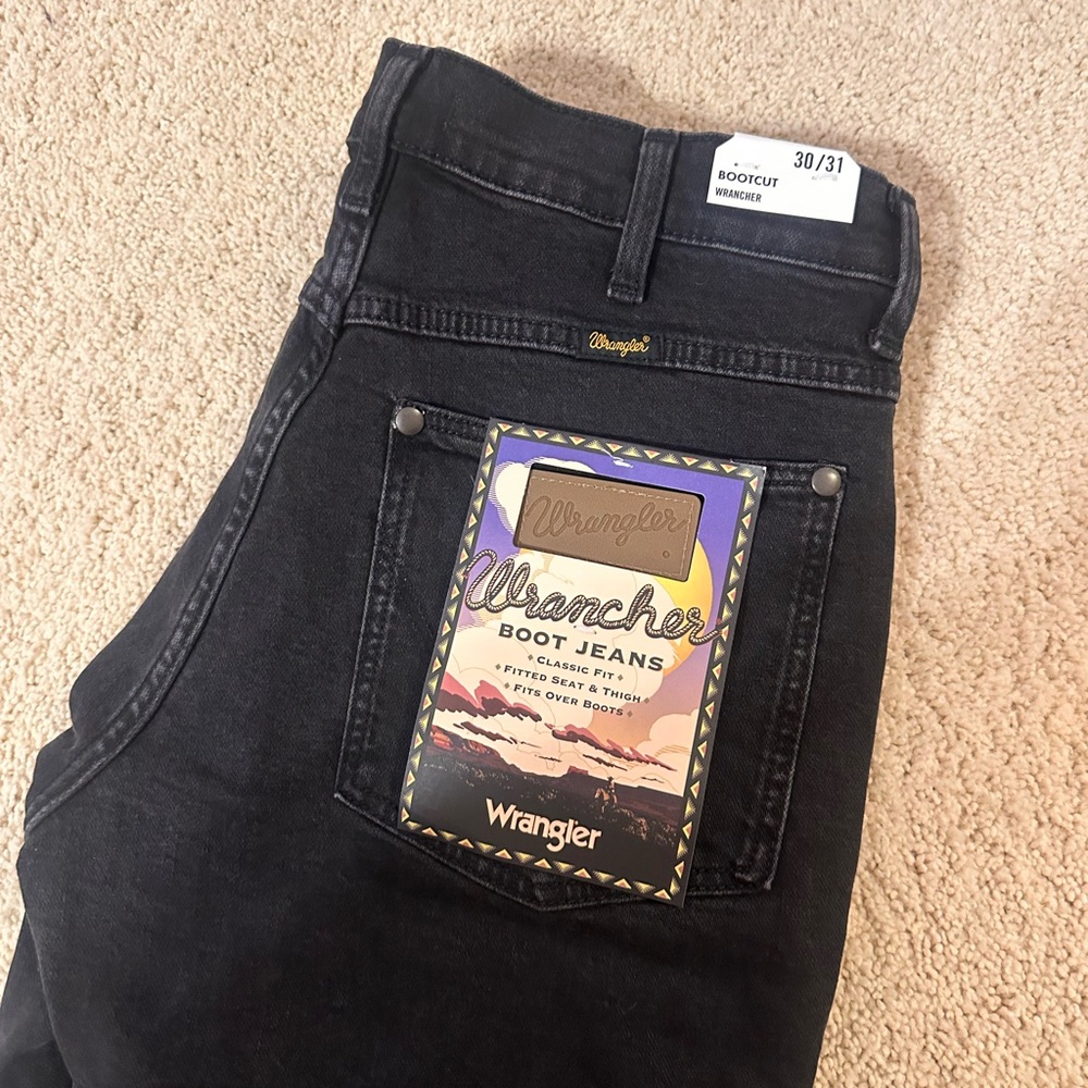 Wrangler Men's Black Bootcut Wrangler Boot Jeans
